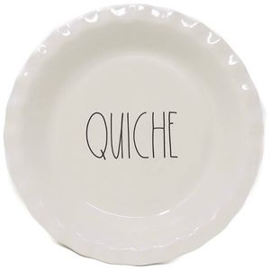 Rae Dunn QUICHE Pie Plate